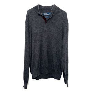 Polo By Ralph Lauren Men's Merino Wool Polo Collar Sweater - Gray XXL